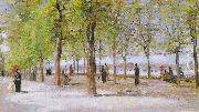 Vincent Van Gogh Parkway in Jardin du Luxembourg oil on canvas